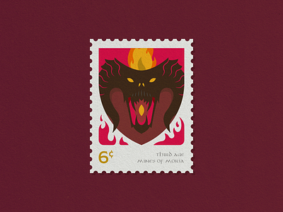LOTR Stamps - 3/3 balrog lord of the rings lotr stamp