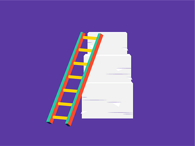 Project Onboarding colorful ladder paper paper pile pile of paper project project management project onboarding purple