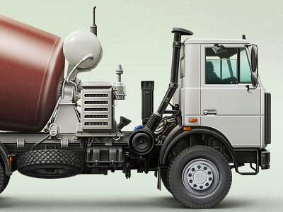 Russian Truck illustration techdesign