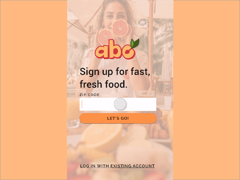 E-Grocery Sign Up Page dailyui 001 signupform
