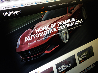 HighGearMedia.com Redesign automotive cars highgear launched web design