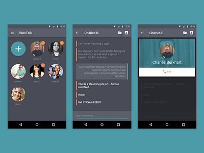 BlocTalk android app bloc material messaging mobile