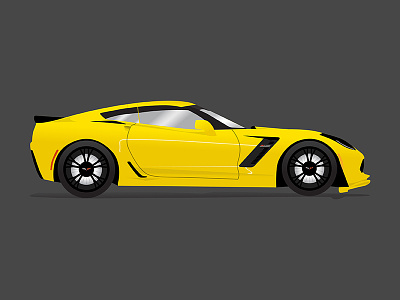 2015 Chevrolet Corvette Z06 automotive cars chevrolet corvette illustration z06