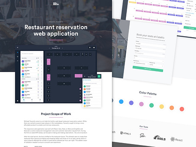 Yosowitz Case Study case study html rails react reservations restaurant sass web app