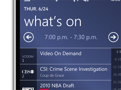 Windows Phone 7 App app mobile ui windows phone 7