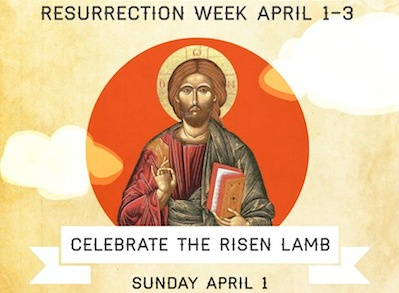 Celebrate the Risen Lamb byzantine easter jesus lamb resurrection