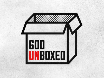 GOD UNBOXED box design god red t shirt unboxed