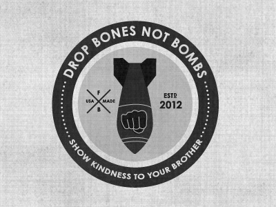 bones not bombs bombs bones design fist fist bumb kindness usa made