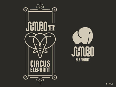 Jumbo the elephant design fun graphic design illustration logo typography vector