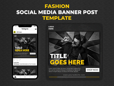 Fashion Square Social Media Banner Post Template