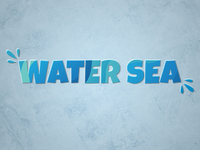 Water Sea Text Effect Template