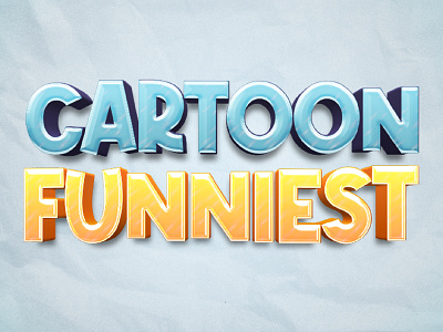 Cartoon Funniest Text Effect Template 3d bold cartoon character comic editable effect font font effect font style letter psd style text text effect text style typeface typeset typo typography