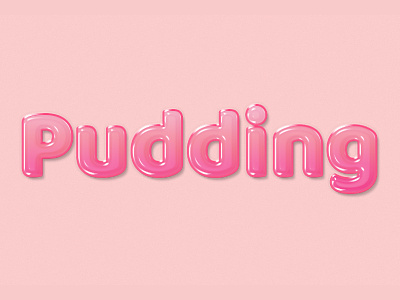 Pudding Pink Jelly Text Effect Template 3d bold character editable effect font font effect font style jelly letter pink psd style text text effect text style typeface typeset typo typography