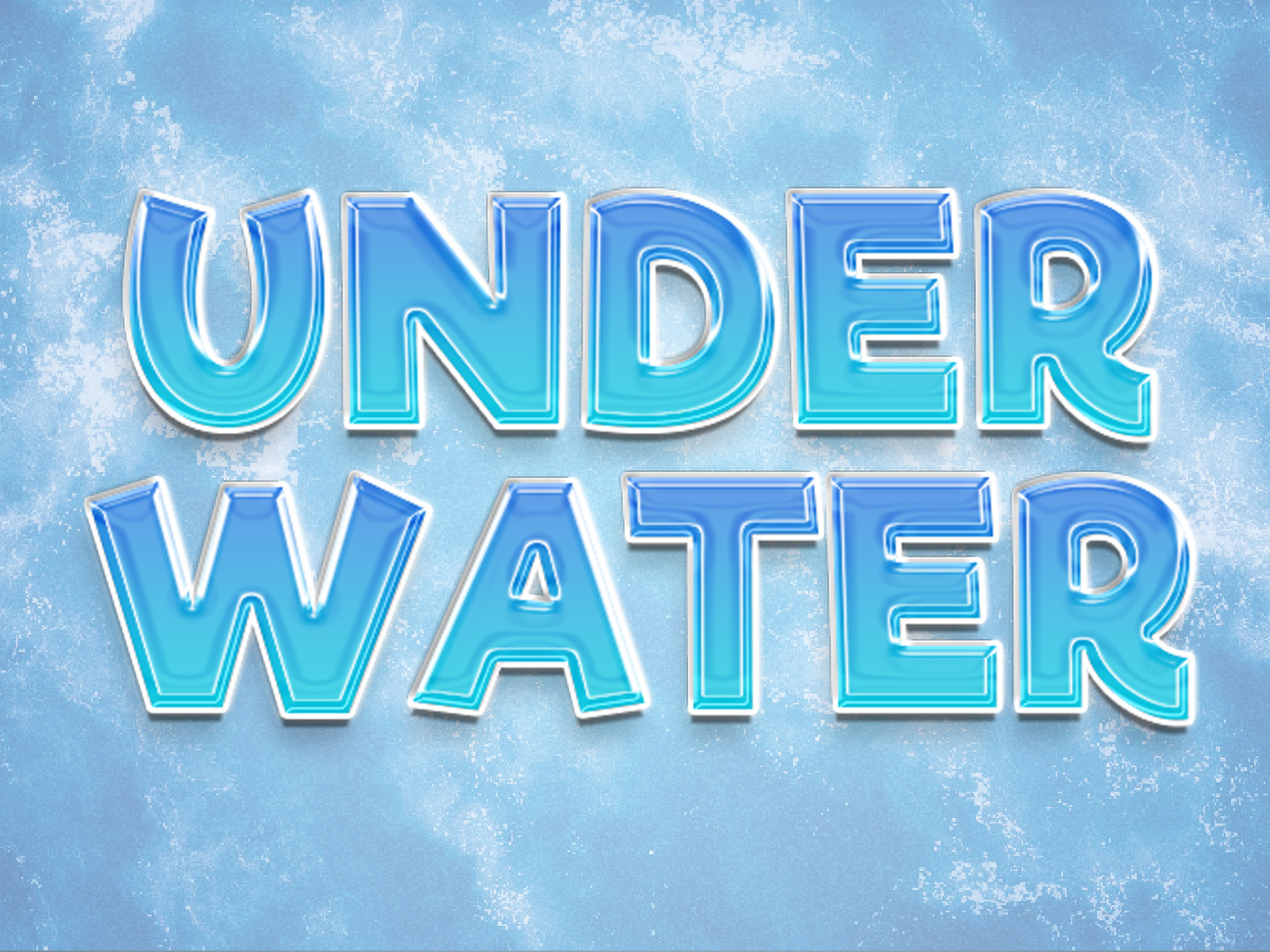 Under Water Text Effect Template By AB Design On Dribbble