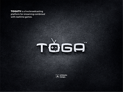 TOGA TV LOGO broadcasting design game games gridconstruction logo methodology professional streaming togatv