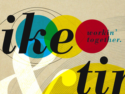 Ike & Tina experiment graphic design oklahoma print design type typography