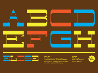 Elise Plain custom experiment font graphic design italian oklahoma retro slab serif type type design typography