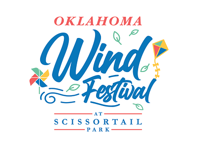 Oklahoma Wind Festival at Scissortail Park branding event branding festival graphic design green space logo ok okc oklahoma oklahoma city park public park scissortail park wind