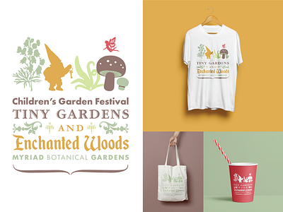 Children's Garden Festival 2021 Tiny Gardens and Enchanted Woods books botanical gardens branding children enchanted event event branding fairytale fairytales festival kids logo myriad botanical gardens okc oklahoma oklahoma city