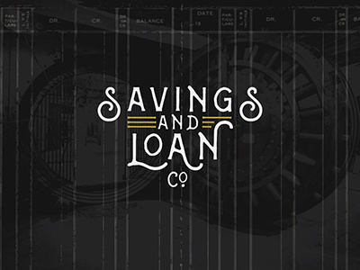 Savings and Loan Co. Logo bar beer branding cocktails drinking identity logo oklahoma oklahoma city savings and loan savings and loan co. typography