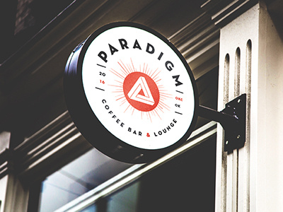 Paradigm Coffee Bar & Lounge Signage