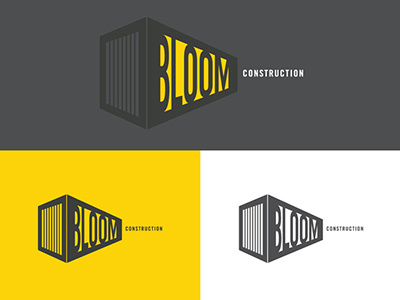 Bloom Construction Logo Concept architecture branding construction identity logo modern perspective