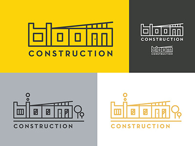 Bloom Construction Logo Concept 2 architecture branding construction identity logo modern perspective