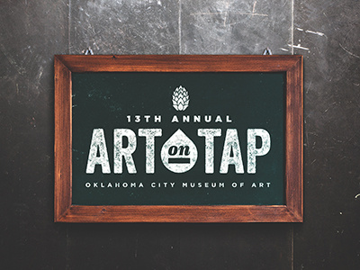 AOT Chalkboard art art on tap beer branding event event design logo museum okcmoa oklahoma oklahoma city