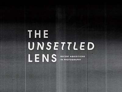 The Unsettled Lens (Option 01)