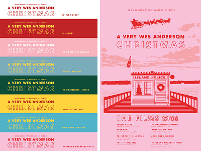 A Very Wes Anderson Christmas (2 Color Film Versions) christmas film moonrise kingdom museum films museum of art okcmoa oklahoma oklahoma city wes anderson