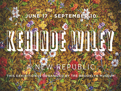 Kehinde (Floral Title) a new republic art art museum branding exhibition exhibition design kehinde wiley modern art museum of art okcmoa oklahoma city painting