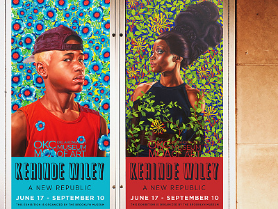Kehinde Wiley Display Case a new republic art branding exhibition exhibition design kehinde wiley modern art museum museum of art okcmoa oklahoma city painting