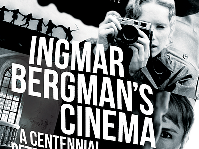 Ingmar Bergman's Cinema cinema film film poster ingmar bergman movies museum of art okcmoa oklahoma oklahoma city persona poster typography
