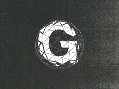 Geodesic G branding geodesic geodesic dome g geodesic sphere helvetica identiy logo sphere