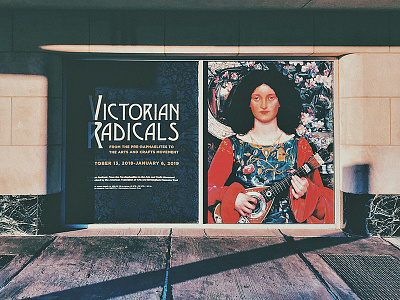Victorian Radicals Window Display art branding exhibition museum museum of art okcmoa oklahoma oklahoma city radical typogaphy victorian