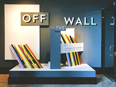 Off the Wall (Title Wall) art branding dimensional display exhibition exhibition design museum of art off the wall okcmoa sculpture