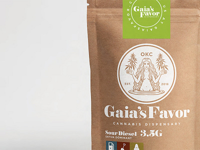 Gaia's Favor Cannabis Dispensary (Mock Packaging)