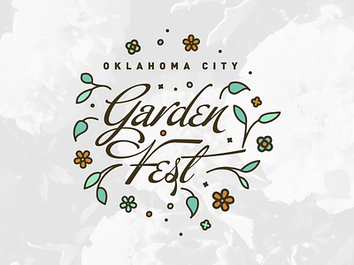 OKC Garden Fest (Logo Concept) botanical branding event garden garden festival logo myriad botanical gardens okc oklahoma city