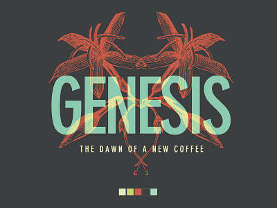 Genesis branding coffee genesis identity logo