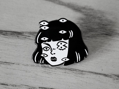 Eyes enamel pin enamel pin design merchandise merchandise design pin design