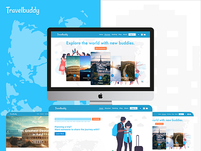 Travelbuddy Website Design - Exploration booking app design flight booking illustration travel travel agent travel booking ui user experience design user interface design ux