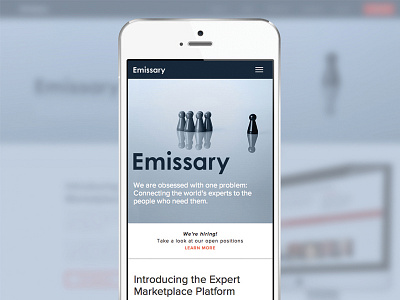 Emissary Website clean creativedirection design flat graphics illustration responsive sharp webdesign website