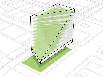 Design for a Hybrid Farm / Apartment Building at the High Line