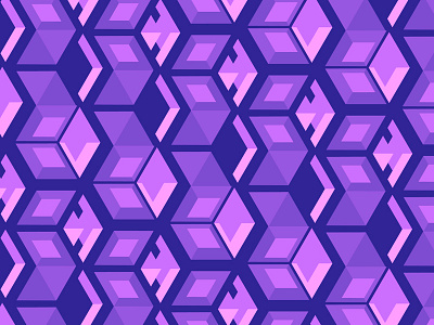 Pattern 3d box color colorful cube design funky graphic modern pattern purple repeat retro trendy