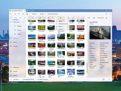 Windows 10 File Explorer UI Concept