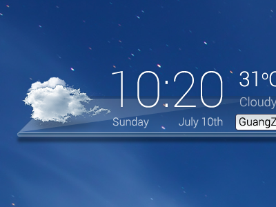 Weather Widget glass weather widget