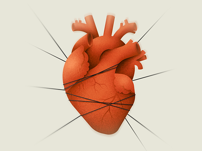 The heart design grain texture grit heart illustration texture vector