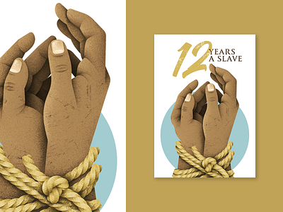 12 Years a Slave 12 years a slave book book cover design freedom grain texture hands illustration slavery texture tied hands vector