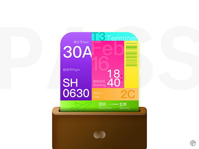 Daily UI 024 - Boarding Pass dailyui design ui