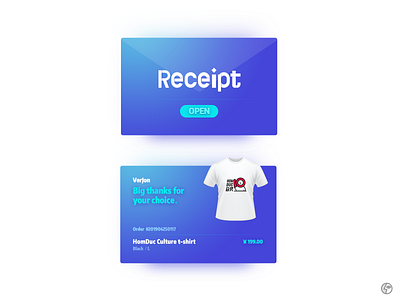 Daily UI 17-Email Receipt clothes design email receipt t shirt ui